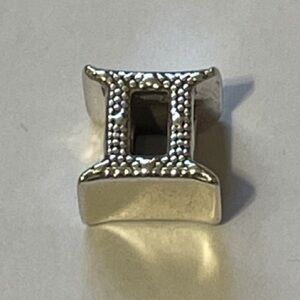 Authentic Pandora Sparkling Gemini Zodiac Sterling Silver Charm